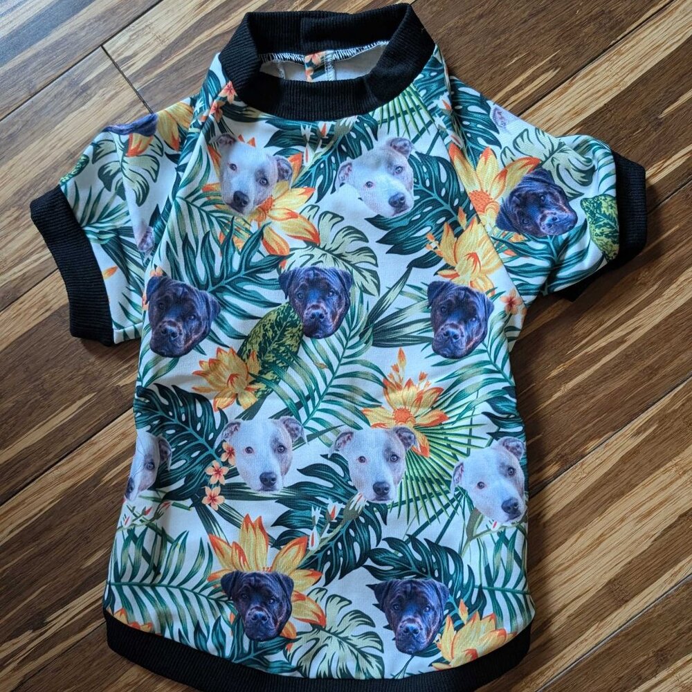 Woof Hawaiian Dog Shirt - Size M